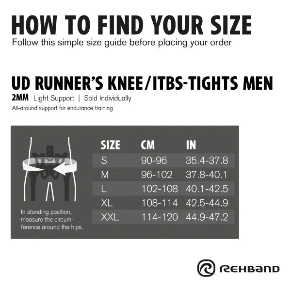 UD juoksijan polvi ITB trikoot miehille