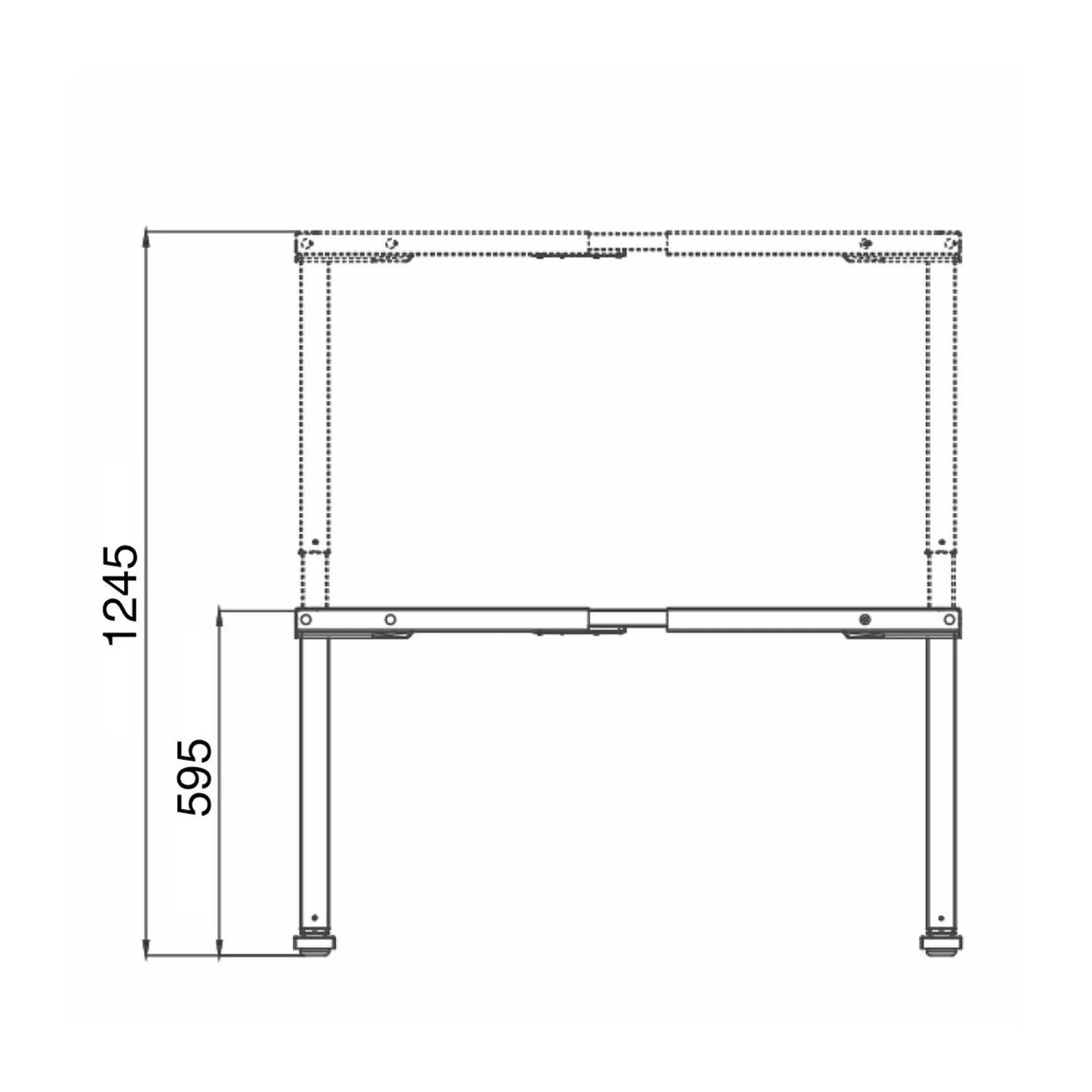Stoo® TC RS3 sähköpöydän runko + taso